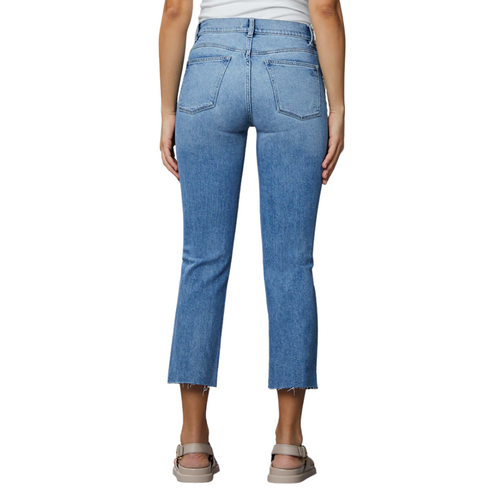 Patti Straight High Rise Jean in Droplet Distressed