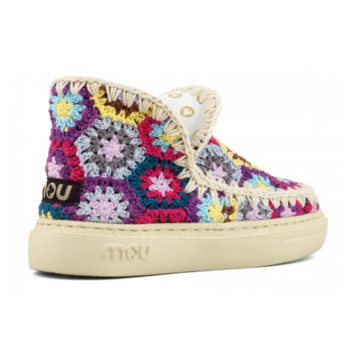 Bold Eskimo Sneaker in Full Multi Crochet