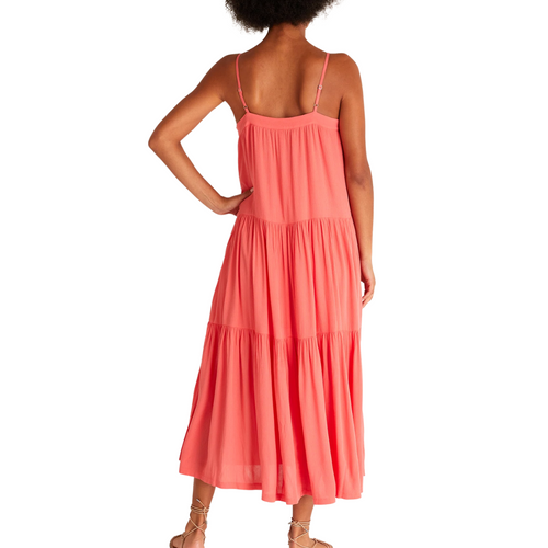 Laila Maxi Dress in Coral