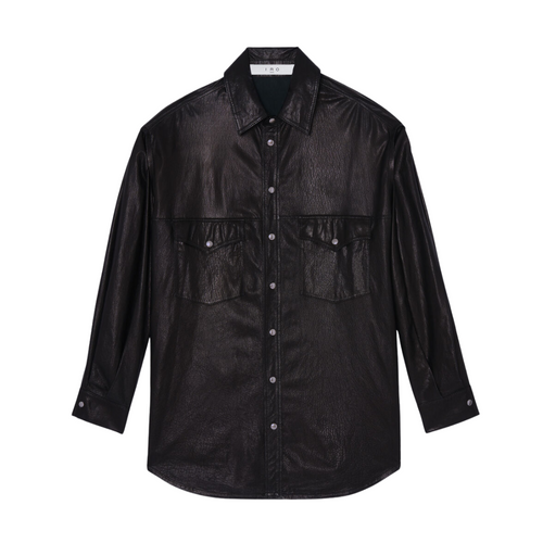 Zanzibar Oversized Overshirt in Black