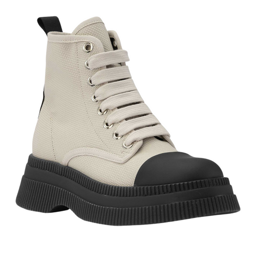 Creepers Creepers Textile Lace Up Boot in Egret 