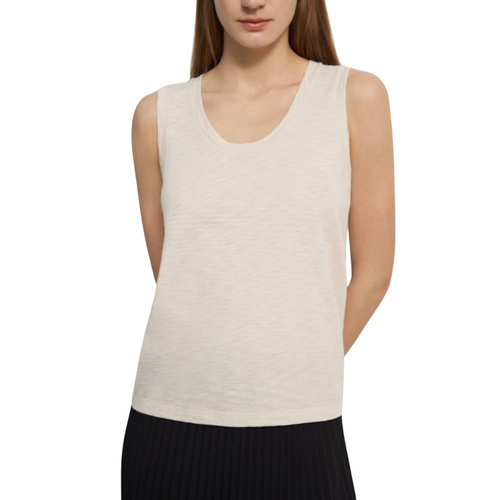 Organic Slub Cotton Easy Tank Top in Canvas