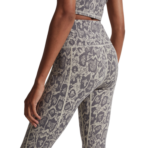 Let's Go Running Legging in Sage Noise Snake