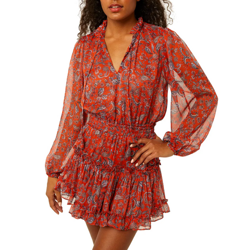 Lorena Dress in Aranciatta Paisley