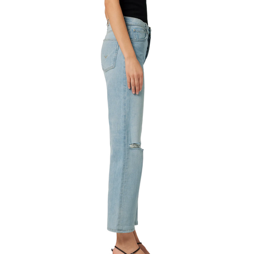 Rosie High-Rise Wide Leg Ankle Jean in Memory 