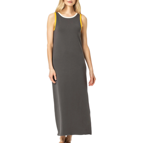 Side Slit Maxi in Dolphin 