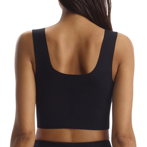 Squareneck Crop Top in Black