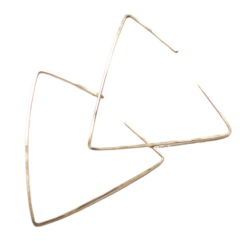 Large Gold Filled Geometric Earrings 