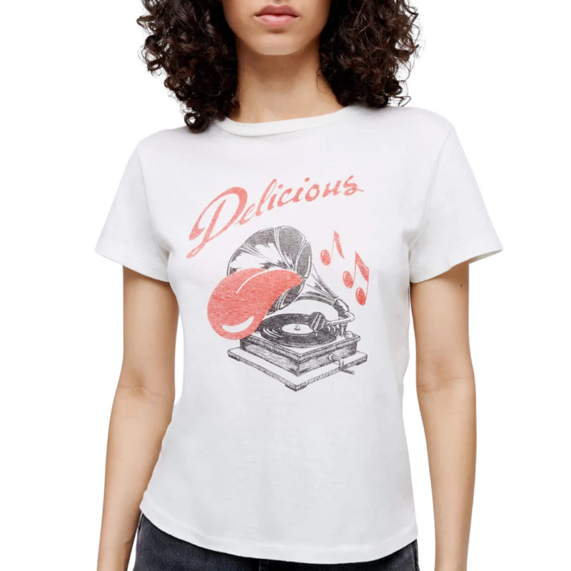 Classic Tee Delicious in Vintage White