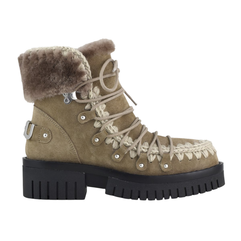 Eskimo Combat Lace Up in Elephant Grey 