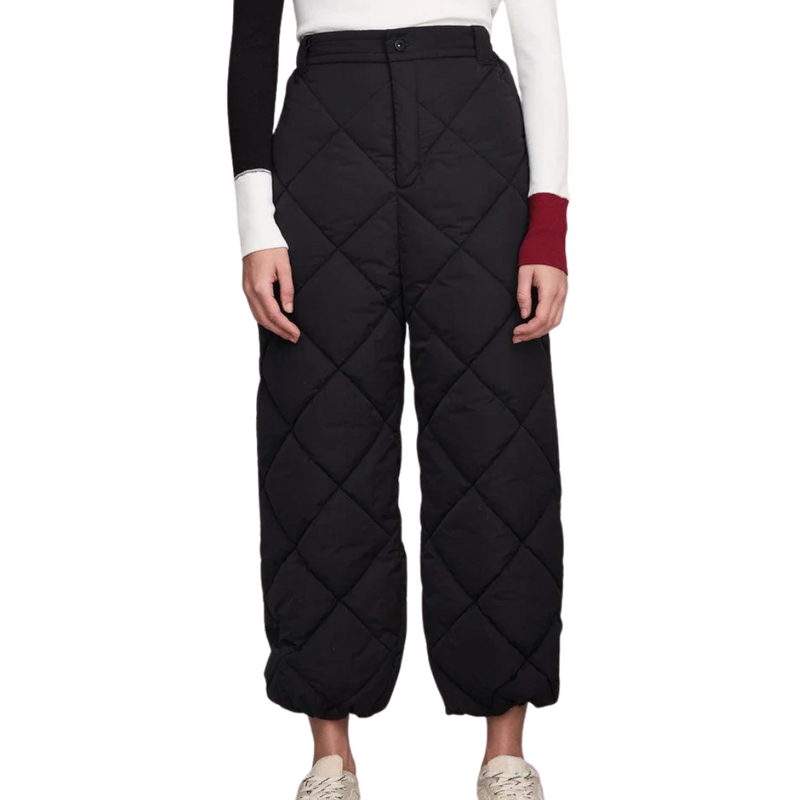 Mika Quilted Pant in Black