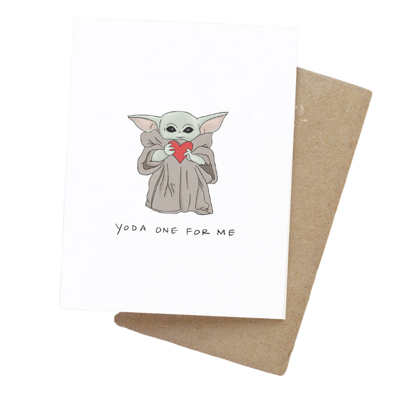 Yoda One For Me Card