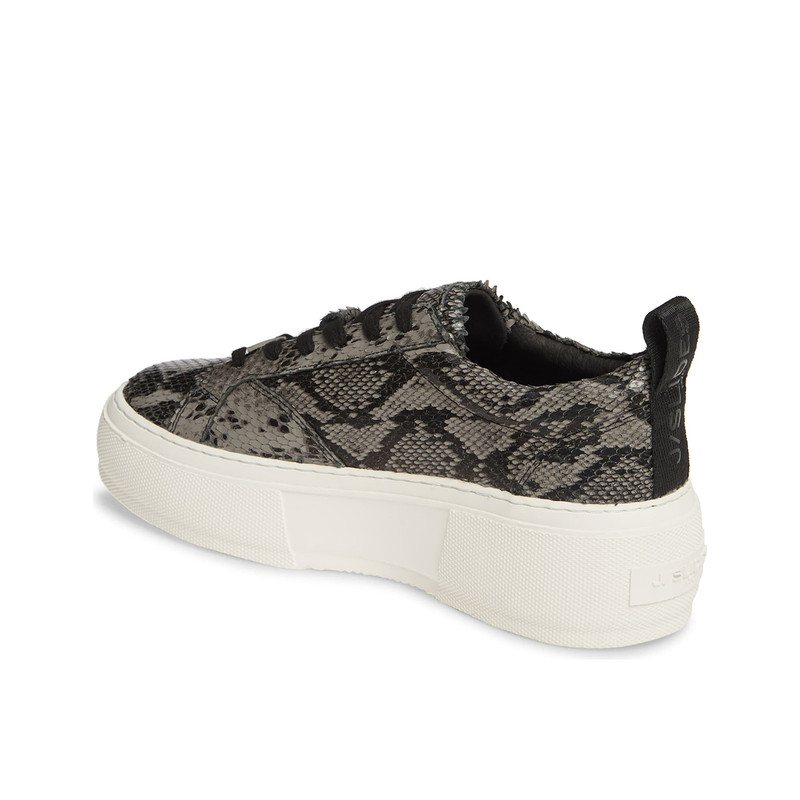 snakeskin platform sneakers