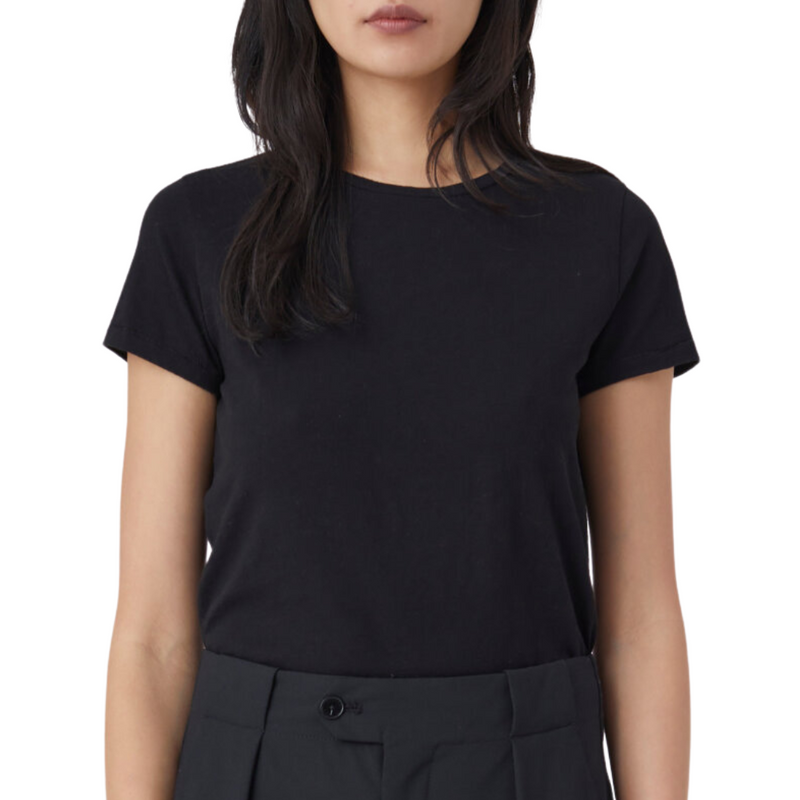 Basic Cotton T-Shirt in Black