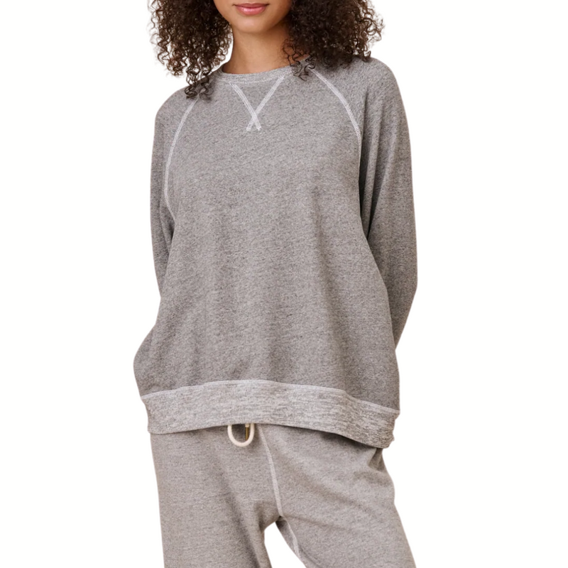 The Slouch Sweatshirt in Varsity Grey