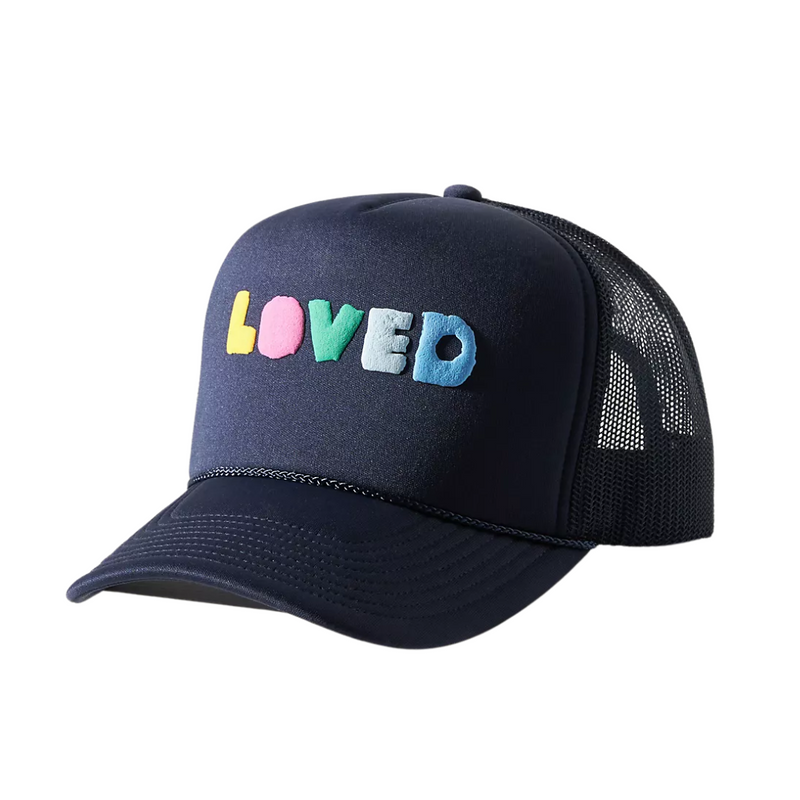 Trucker Hat Loved in Indigo 