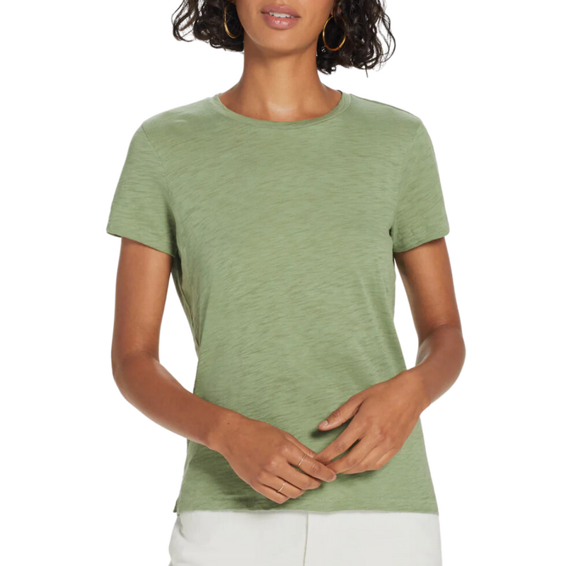 Signature Slub Boy Tee in Hedge Green