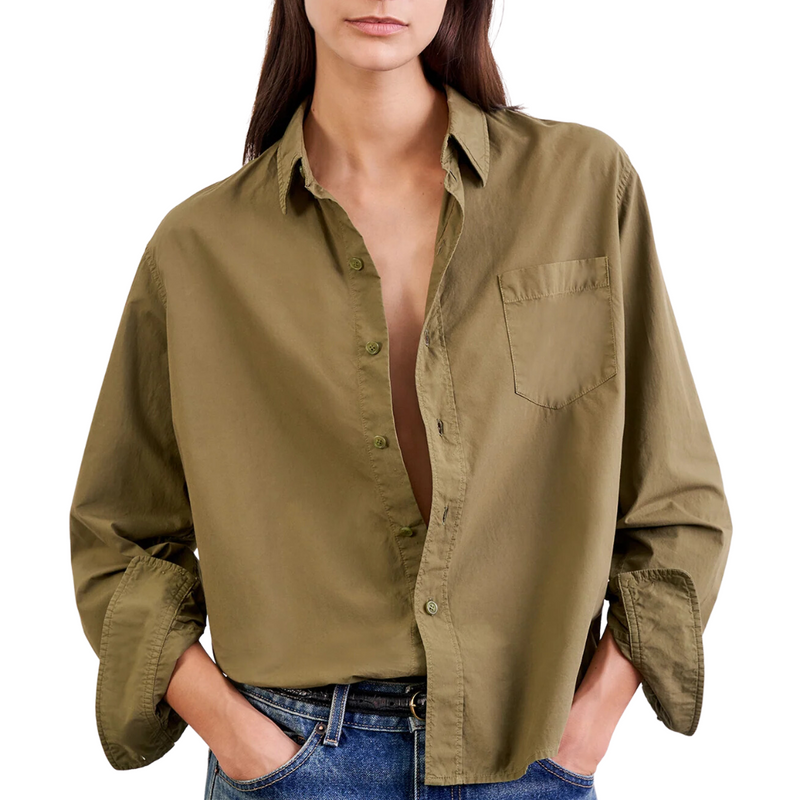 Telma Shirt in Olive Green