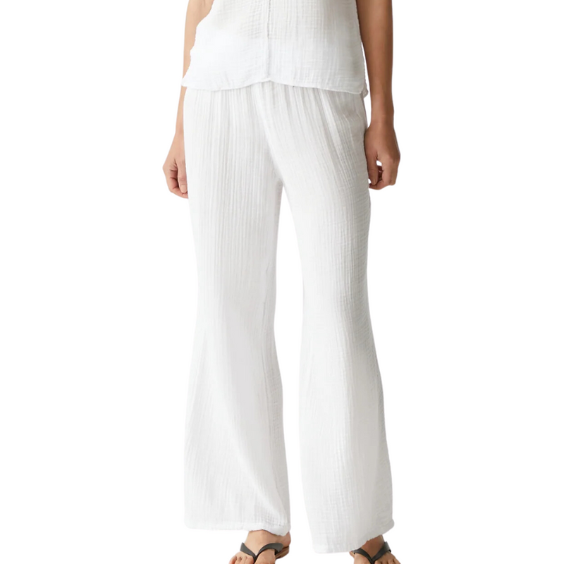 Susie Gauze Pant in White