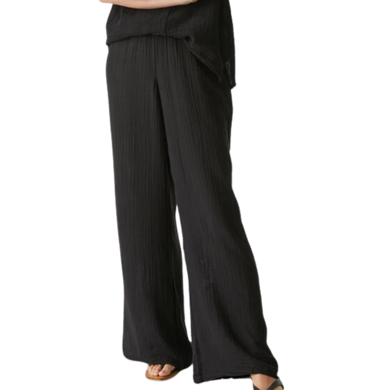 Susie Gauze Pant in Black