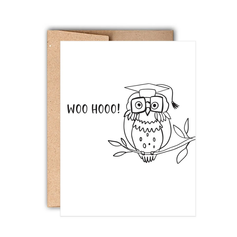 Woohoo Owl Graduation Card