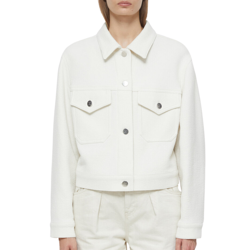 Cropped Jacket in Ivory