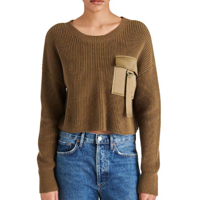 Madison Sweater in Dark Olive