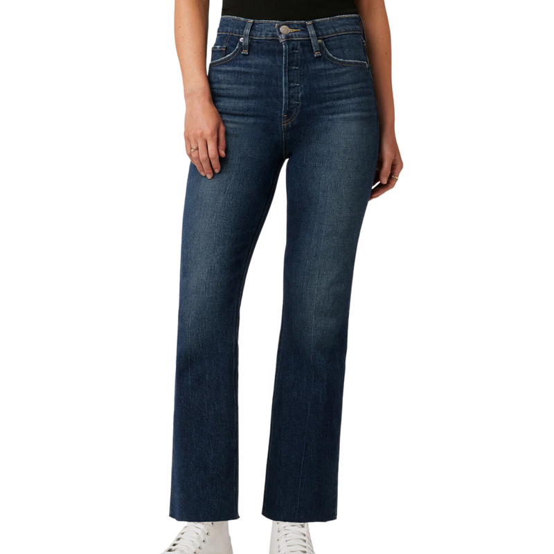 Hudson Faye Ultra High-Rise Bootcut Crop Jean in Naval