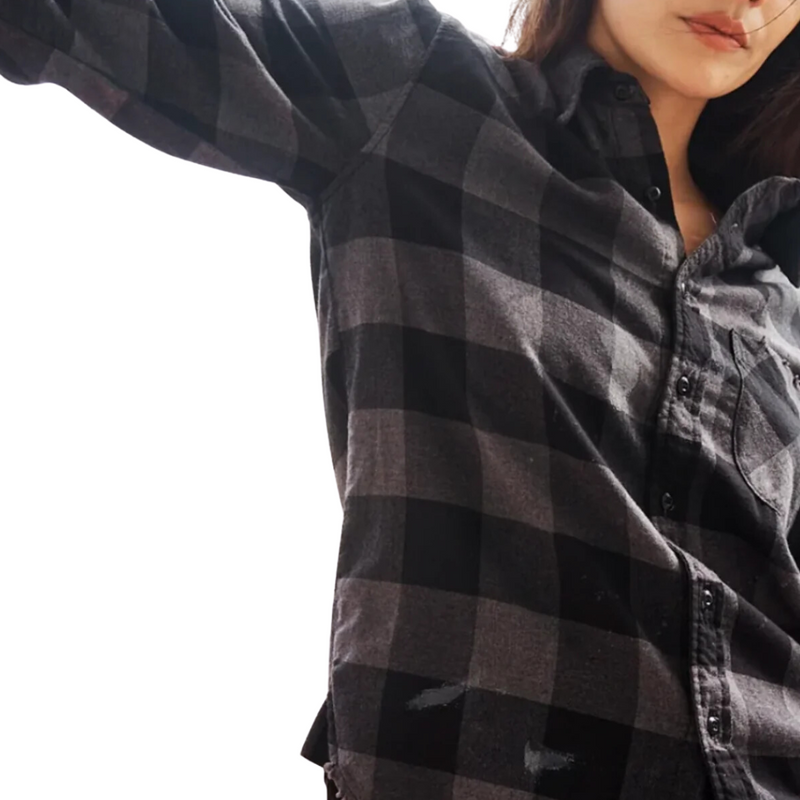 Levi Shirt in Charcoal Check 