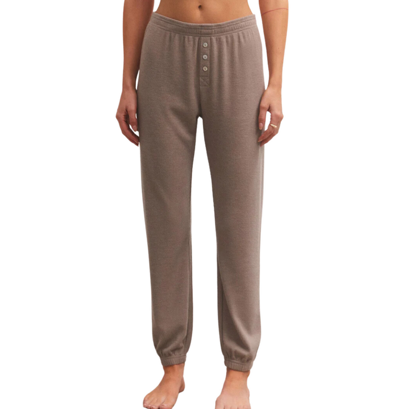 Cozy Days Thermal Jogger in Taupe Stone