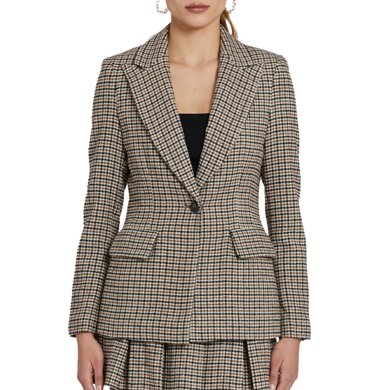 Aldridge Blazer in Destry Houndstooth