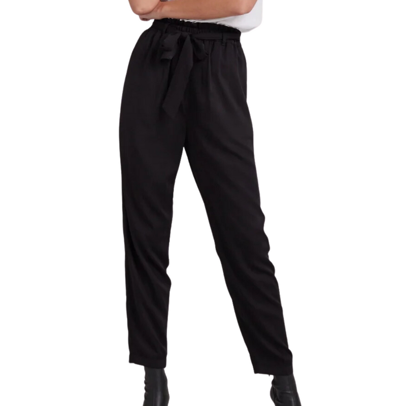 Belted Trouser in Black