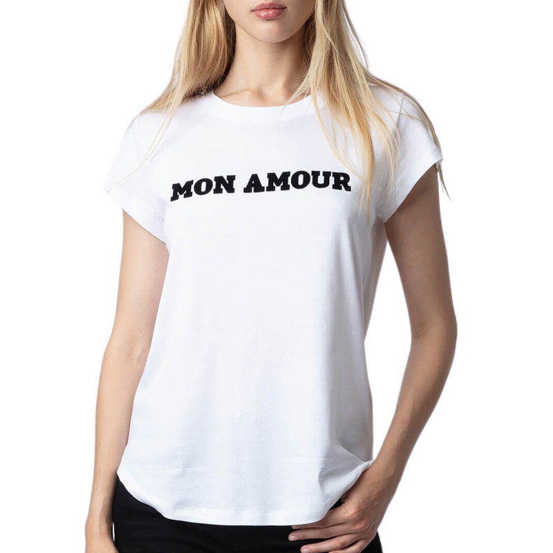 Woop Mon Amour T-Shirt in Blanc