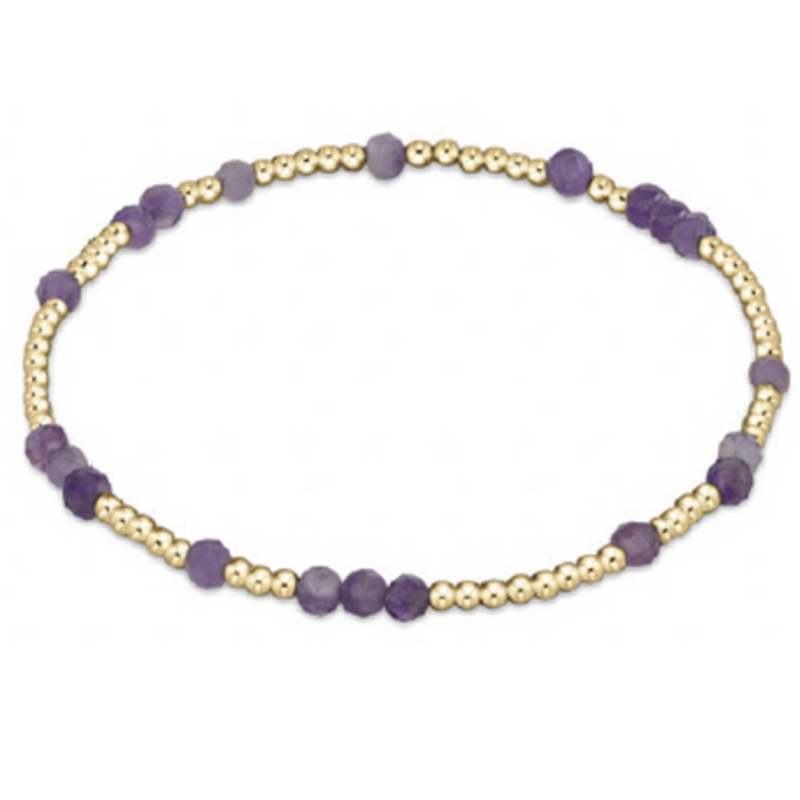 Hope Unwritten Gemstone Bracelet in Amethyst