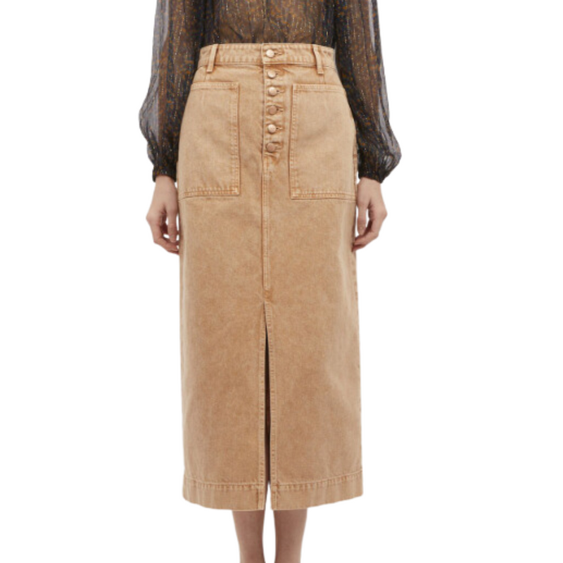 The Bea Skirt in Stone Dye Wash