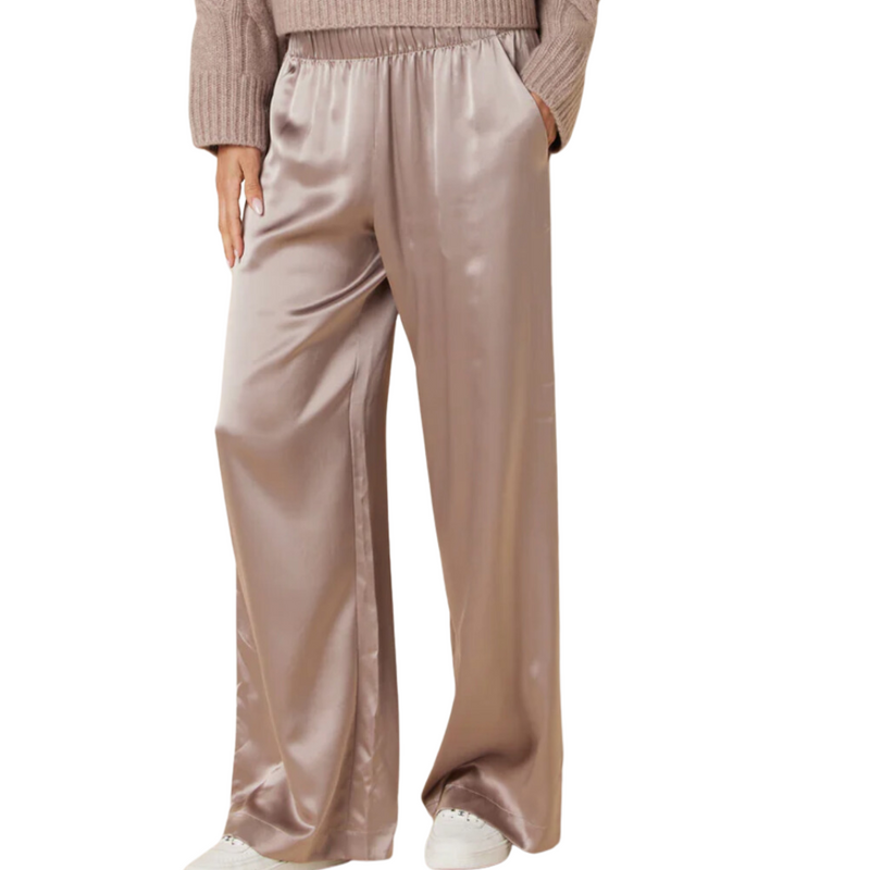 Brynn Wide Leg Pant in Toast