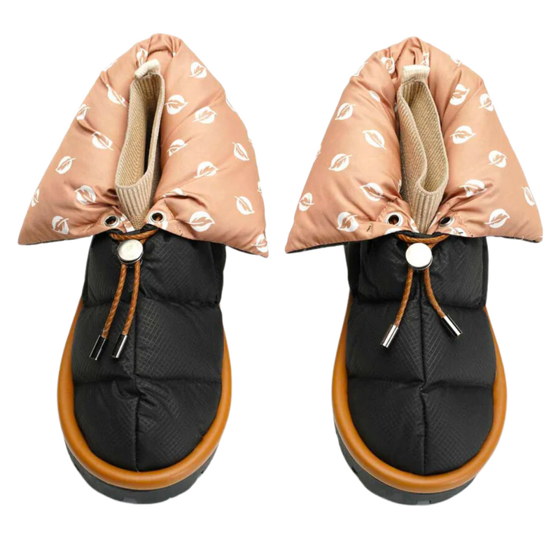 Flufie Classic Pillow Boot in Jet Black