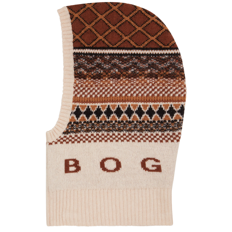 Torie Balaclava in Brown/Beige