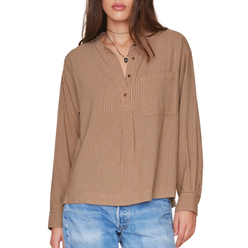 Makenzie Top in Fawn Stripe 