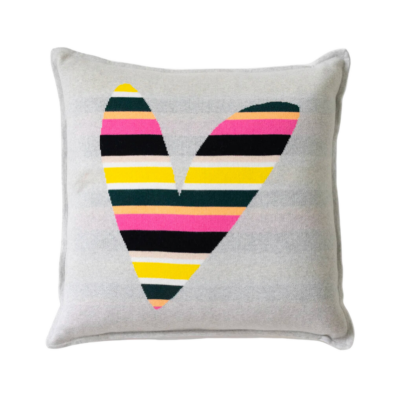 Don't Mess with My Heart Sweater Pillow in Multi