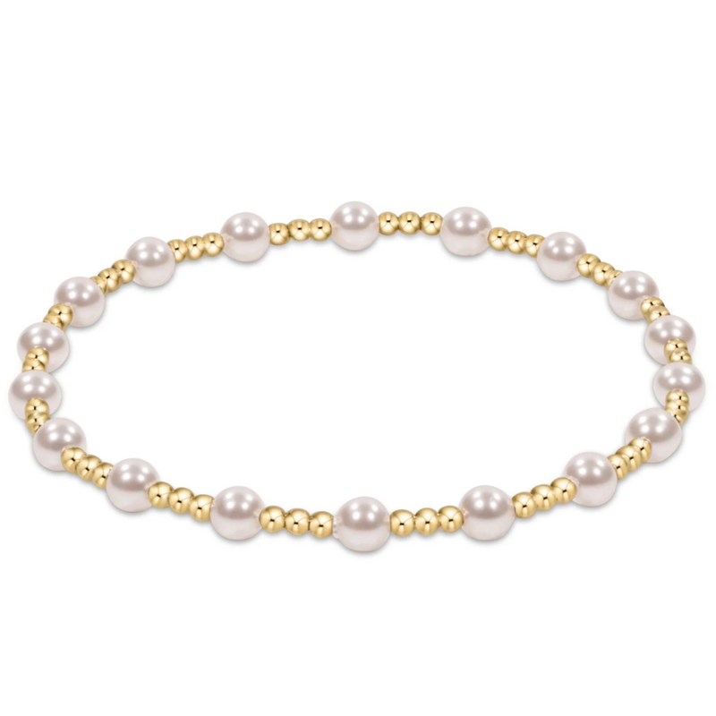 Classic Sincerity Pattern 4mm Bead Bracelet