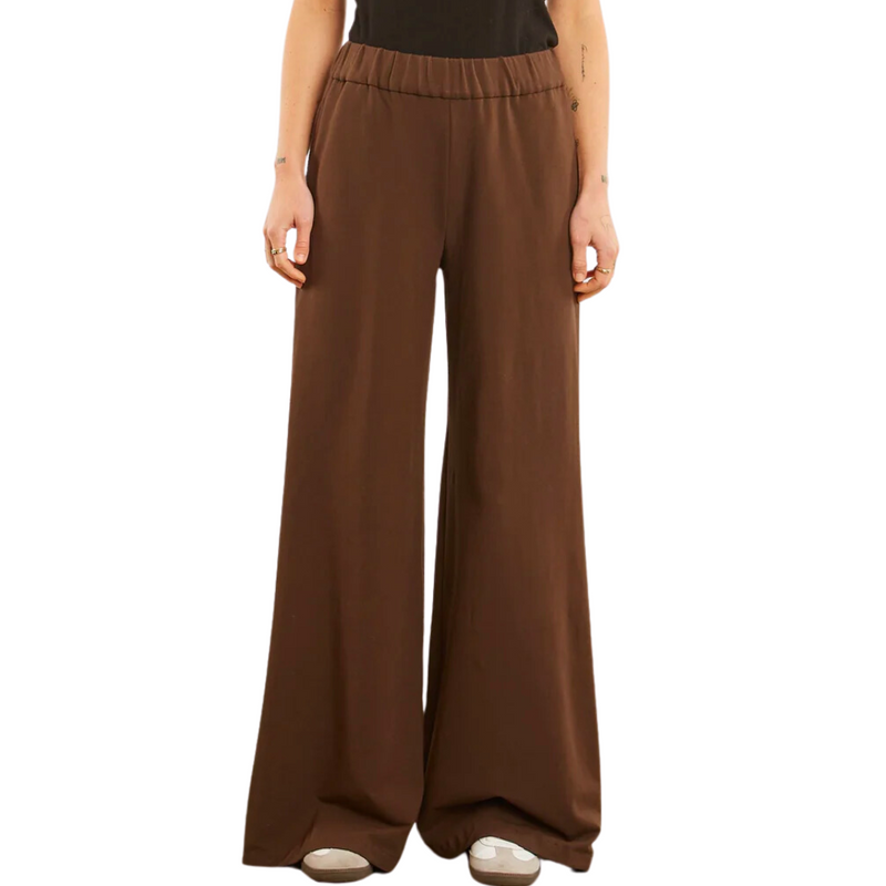 Wide Leg Pant in Dark Chocolate 