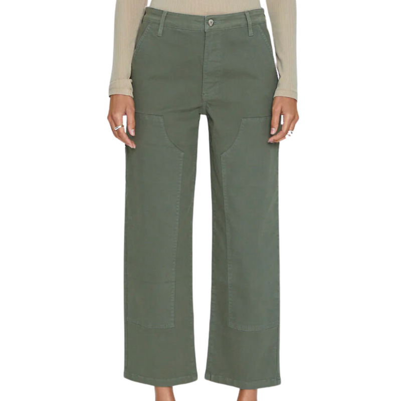 Aston Straight Leg Utility Pant in Wild Fern