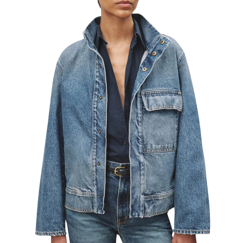 Marilou Denim Jacket in Ocean Wash