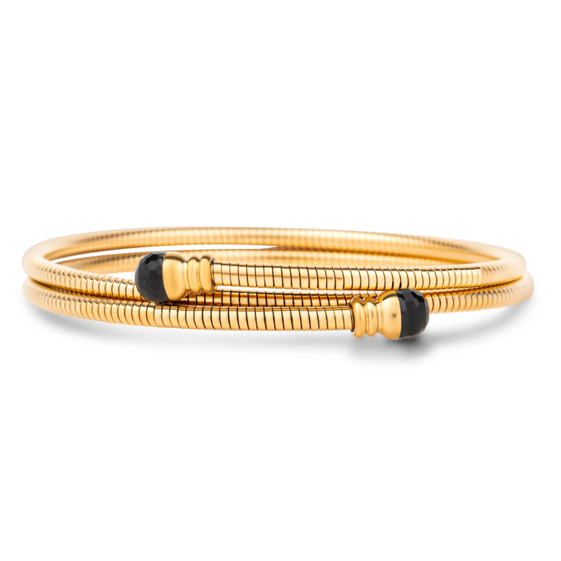 Jamelia Coil Wrap Bracelet in Gold