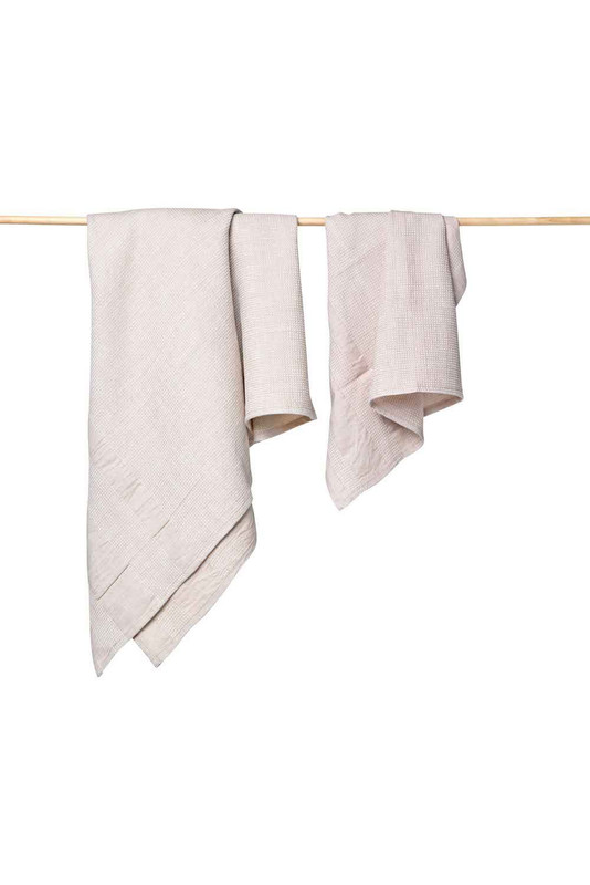 Cabo Organic Cotton Hand Towel in Oat
