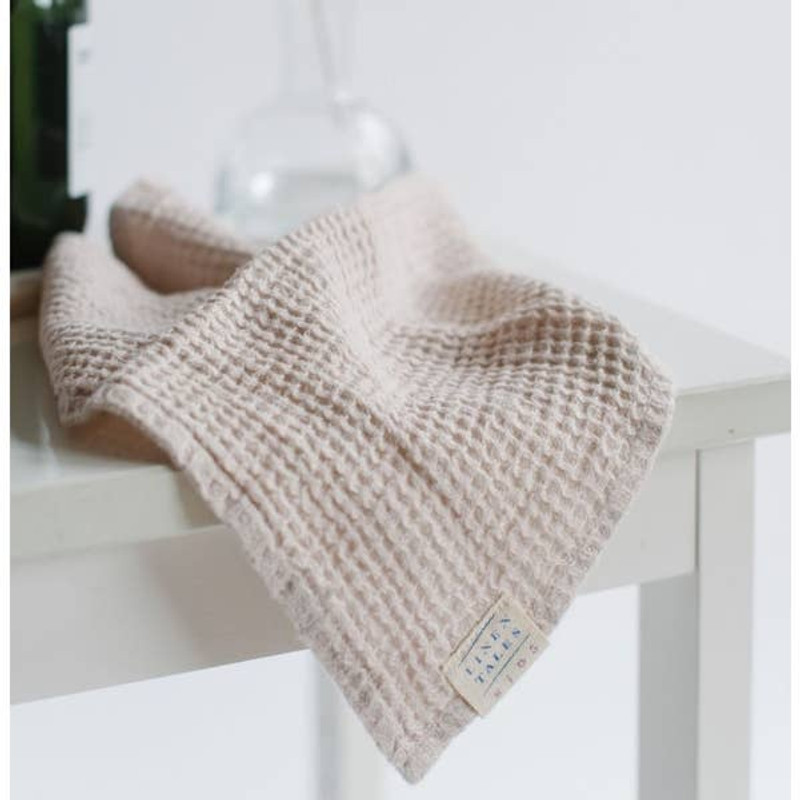 Linen Waffle Knit Hand Towel