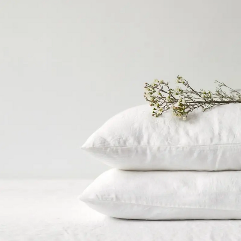 King Size Pillow Case in White