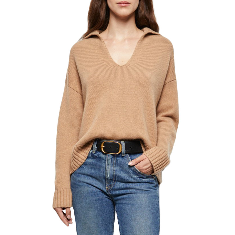 Julie Cashmere Sweater in Camel