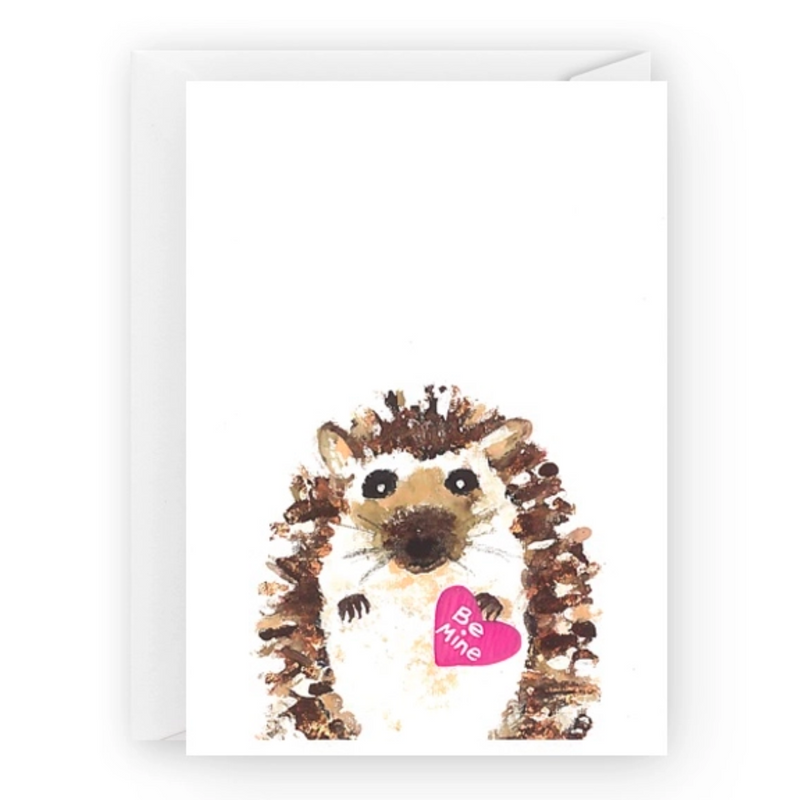 Be Mine Hedgehog Card